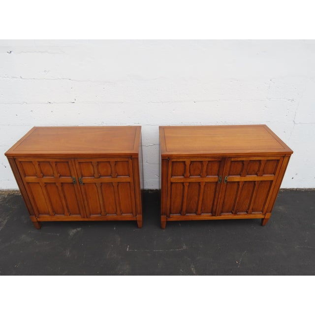 Drexel Mid Century Modern Buffets Servers a Pair 6390 For Sale - Image 15 of 15