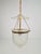 Vintage Brass and Mounted Glass Hundi Lantern Bell Lamp, 1950s For Sale - Image 13 of 13
