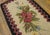 1920s Ivory Roses Folk Art Antique American Hooked Rug 2' 6" X 4' 7" Handknotted Wool Carpet For Sale - Image 4 of 4
