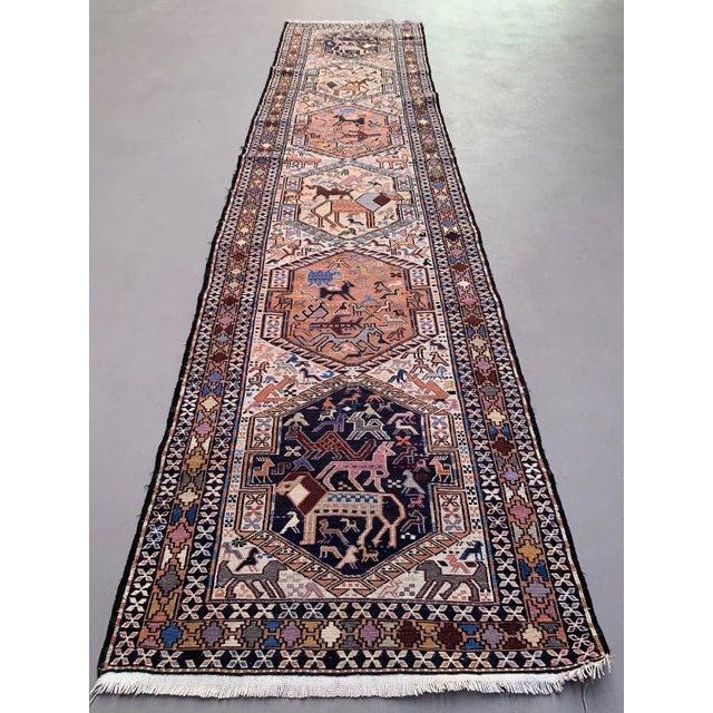 Long and Narrow Turkish Soumak Kilim Runner Rug For Sale - Image 11 of 11