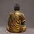 Vintage Gilt Bronze Seated Shakyamuni Buddha Statue With Meditation Mudra For Sale - Image 4 of 9