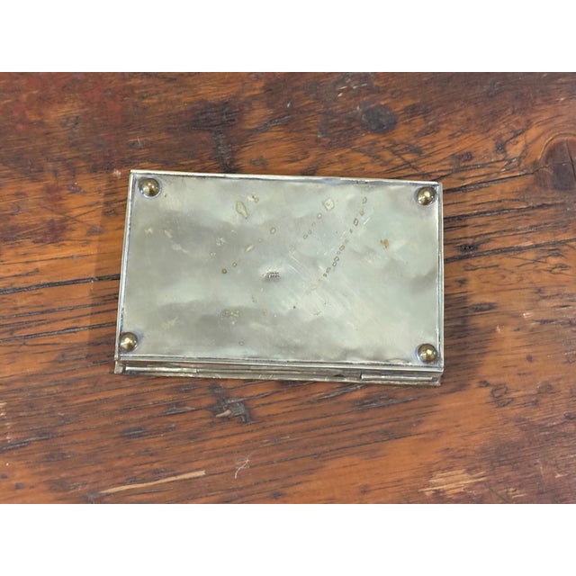 Metal Mid-Century Mexican Abalone Decorative Box For Sale - Image 7 of 18