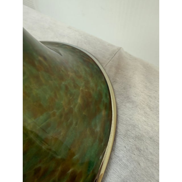 2010s Cohn-Stone Studios Aurora Flared Art Glass Vase For Sale - Image 5 of 12