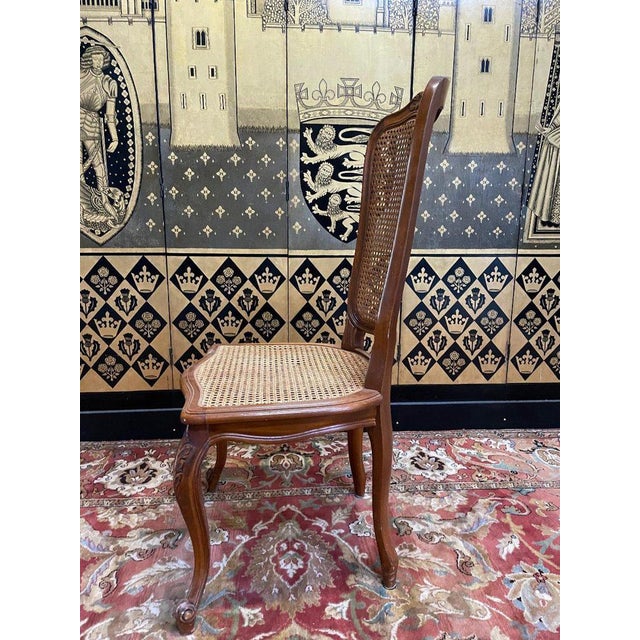 Wood Louis XV Cane Chairs, Set of 6 For Sale - Image 7 of 11