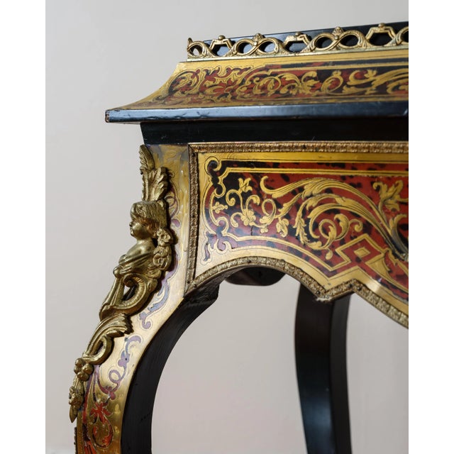 Wood Mid 19th Century Boulle Style Napoleon III Jardiniere For Sale - Image 7 of 12