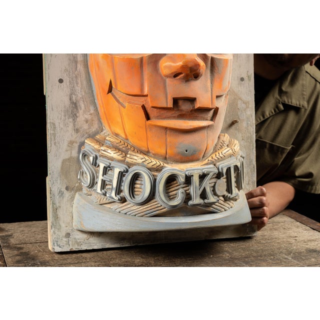 One of a Kind Shock Top Jack-O'-Lantern Beer Sign Master Mold For Sale In Chicago - Image 6 of 9