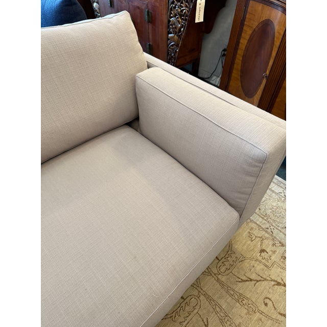 Textile Benchmade Modern Skinny Fat Sofa For Sale - Image 7 of 12