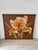 Mid-Century Modern Giant Vintage 70s Painting of a Flower in Original Frame For Sale - Image 3 of 10