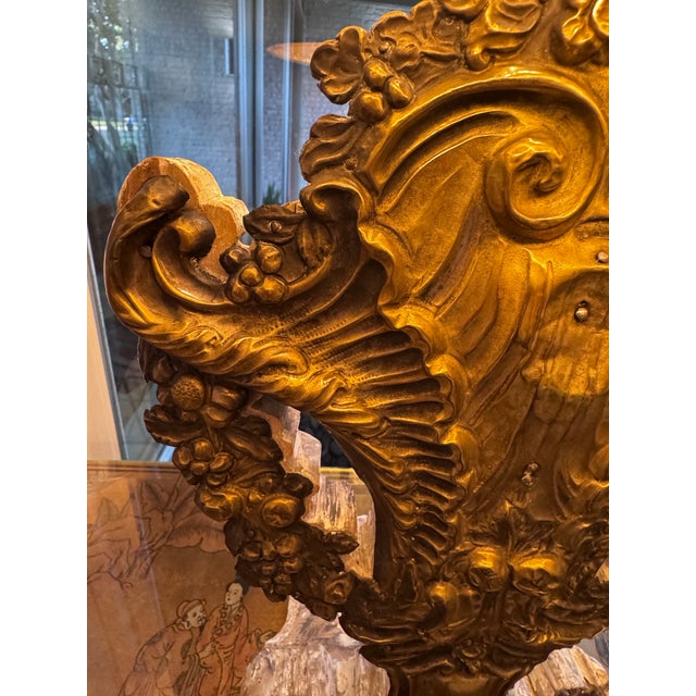 One-of-a-Kind Giltwood Architectural Fragment Table Lamp For Sale - Image 4 of 8