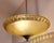1930s German Art Deco Chrome-Plated Metal Ceiling Lamp with Yellow Cut Crystal Glass Shade, 1930s For Sale - Image 5 of 8