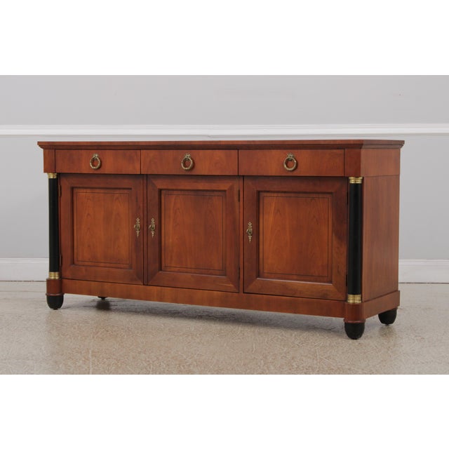 Baker Furniture Company Baker Cherry French Empire Sideboard For Sale - Image 4 of 17