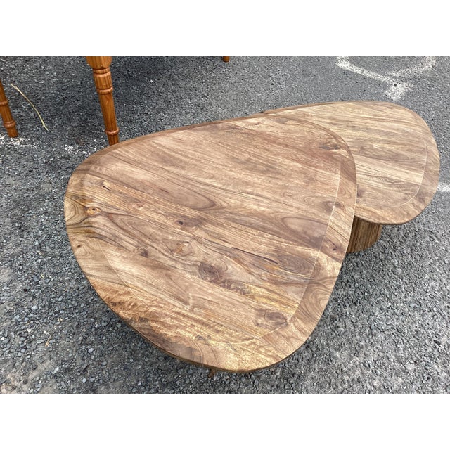 Contemporary Mango Wood Coffee Tables For Sale - Image 4 of 11