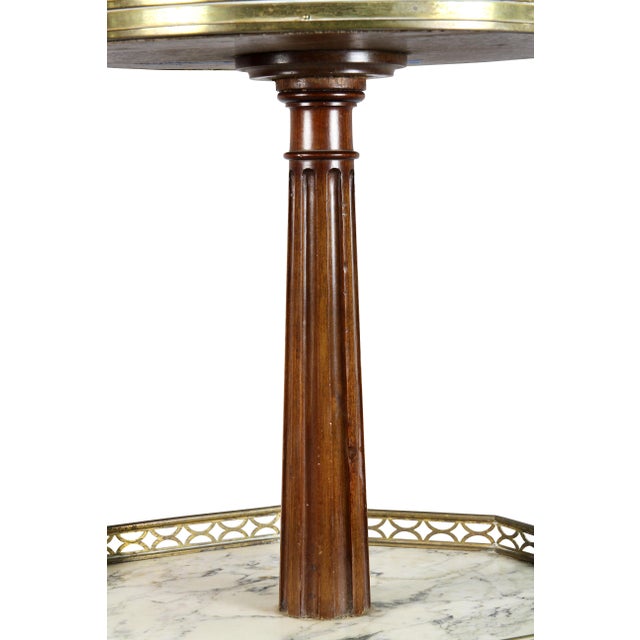 1920s 1920s Louis XVI Style Mahogany 2-Tier Stand by Escalier De Christa For Sale - Image 5 of 9