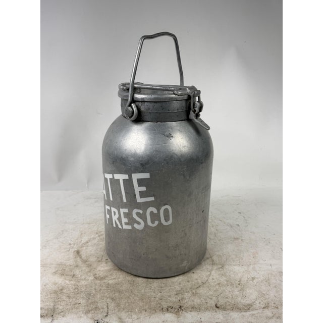 1950s Antique Aluminum Fresh Milk Can, 1950s For Sale - Image 5 of 13