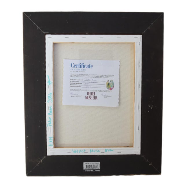 Impressionist Polar Bear Painting Including the Antiqued Gold Wood Frame For Sale - Image 4 of 5