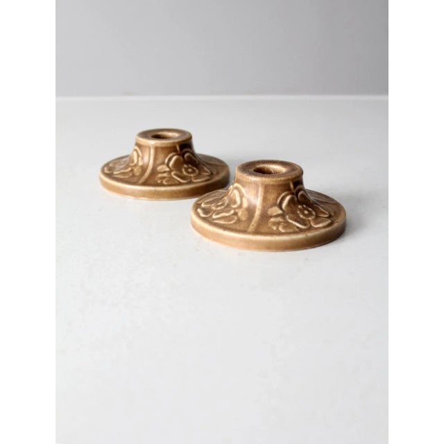 Antique Rookwood Pottery Candlestick Holders Pair For Sale - Image 12 of 12