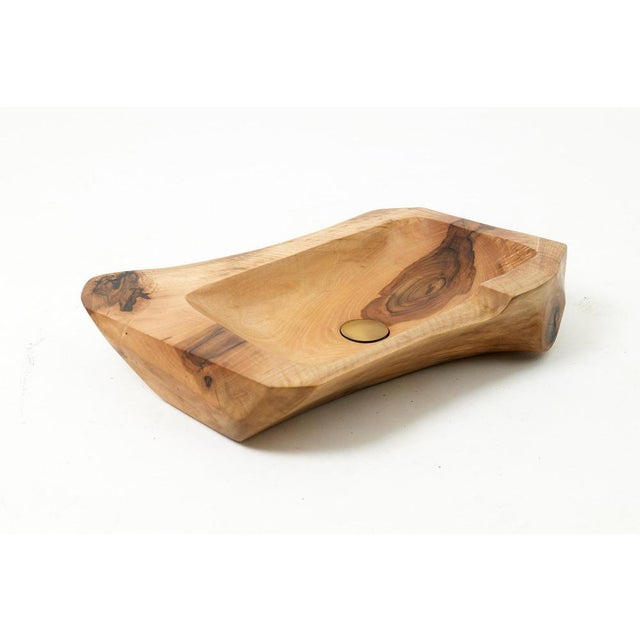 Live Edge Wood Bathroom Sink by Logniture For Sale - Image 9 of 18