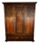 Antique English Oak Wardrobe For Sale