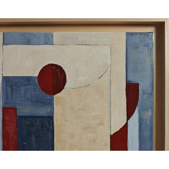 2020s Tangence, Contemporary Geometric Abstract Painting Framed by Sophie Dumont For Sale - Image 5 of 9