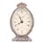 Vintage MCM Crystal Clear Oval Quartz Battery Desk Clock For Sale