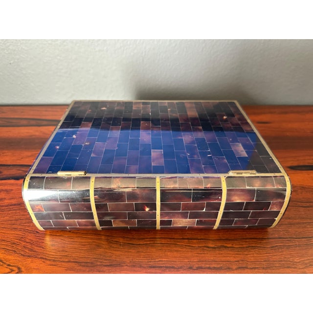 Tessellated Horn Jewelry Box For Sale In Los Angeles - Image 6 of 12