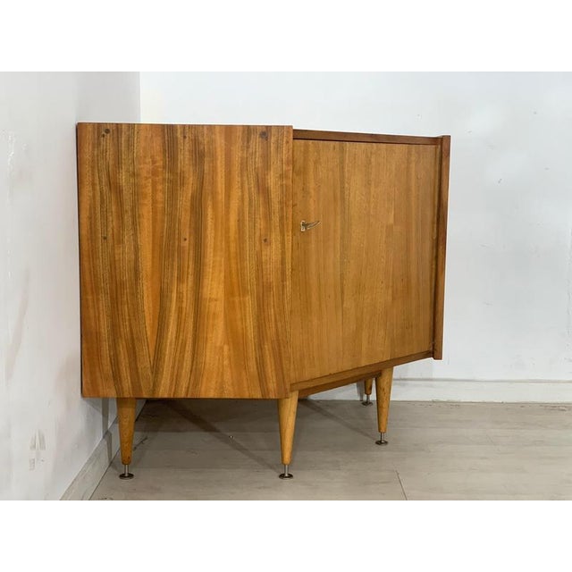 Mid-Century Corner Cupboard For Sale - Image 3 of 8