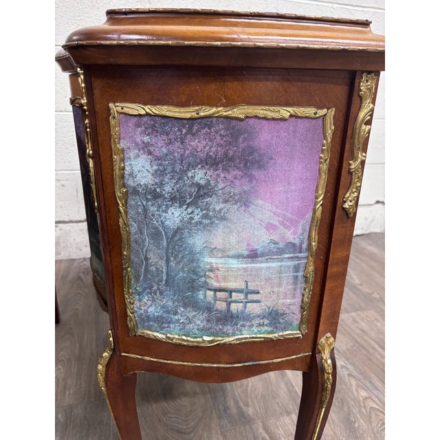 Vintage French Louis XV Style Nightstands Bedside Cabinets - Pair For Sale - Image 15 of 18