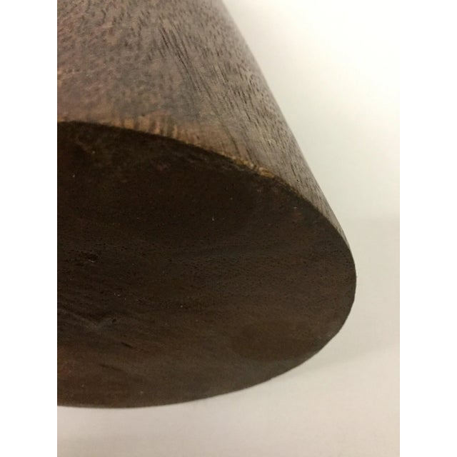 Wood 1950s Boho Chic Solid Wood Candle Holders - a Pair For Sale - Image 7 of 13