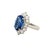 Early 21st Century 5.98 Carat No-Heat Ceylon Blue Sapphire Diamond Platinum Ring, Gia Certified, Size 5.75 For Sale - Image 5 of 8