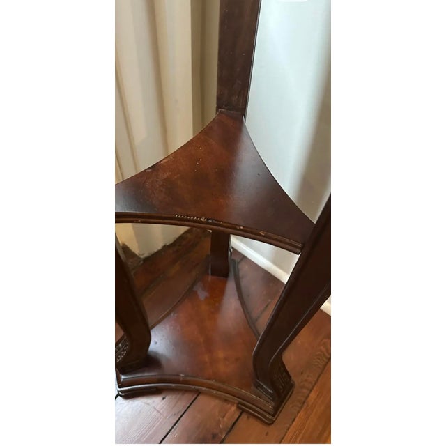 Mid 19th Century Antique Pedestal Dark Mahogany For Sale - Image 5 of 6