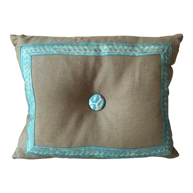 Fortuny Border Pillow For Sale
