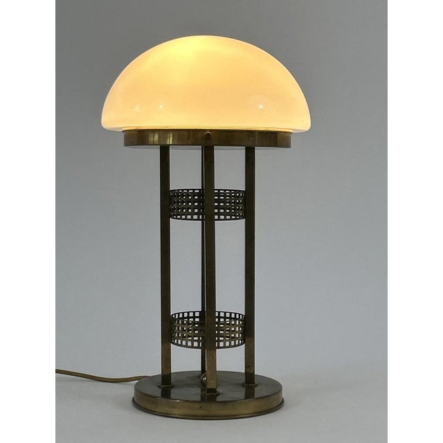 Art Nouveau Brass Table Lamp, Austria, 1980s For Sale - Image 4 of 18