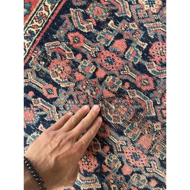 Antique Halvai Bidjar with Growing Vine Border Rug 4 x 20.3 For Sale - Image 13 of 14