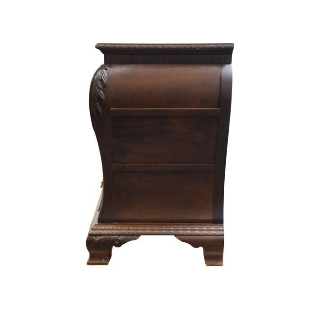 Century Furniture Claridge Collection Solid Mahogany Traditional Style 76" Bombe Triple Dresser For Sale - Image 10 of 12