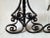 Early 20th Century Large Early 20th Century Aesthetic Movement Hand Wrought Black Iron Andirons - a Pair For Sale - Image 5 of 8