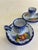 Spanish Pair of Vintage Alcobaça Portuguese Pottery Candle Holders For Sale - Image 3 of 9