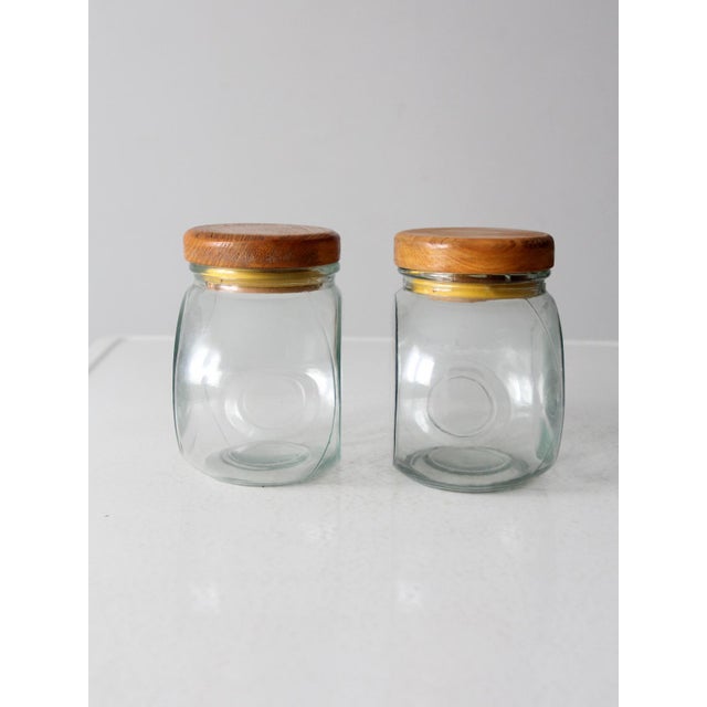 Mid 20th Century Vintage Glass Candy Jars Pairs For Sale - Image 5 of 10