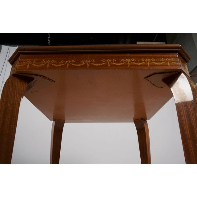 1990s Vintage Italian Marquetry Convertible Roulette, Chess and Card Game Table For Sale - Image 5 of 10