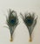 Shabby Chic 1970s Fab Peacock Feathers Pair of Lamp Finials For Sale - Image 3 of 5