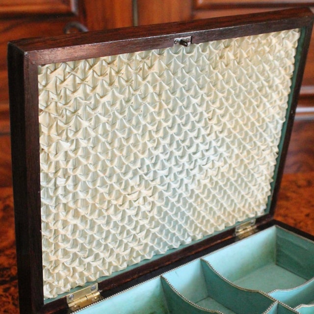 English Regency Period Brass Inlaid Rosewood Box For Sale - Image 10 of 18