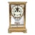Antique Four-Glass Brass Crystal Regulator Mantel Clock For Sale