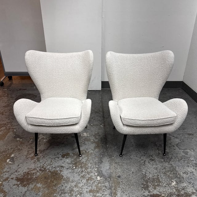 Design Plus Gallery presents a Pair of Lainey Lounge Chairs from Four Hands. Inspired by European mid-century seating, the...