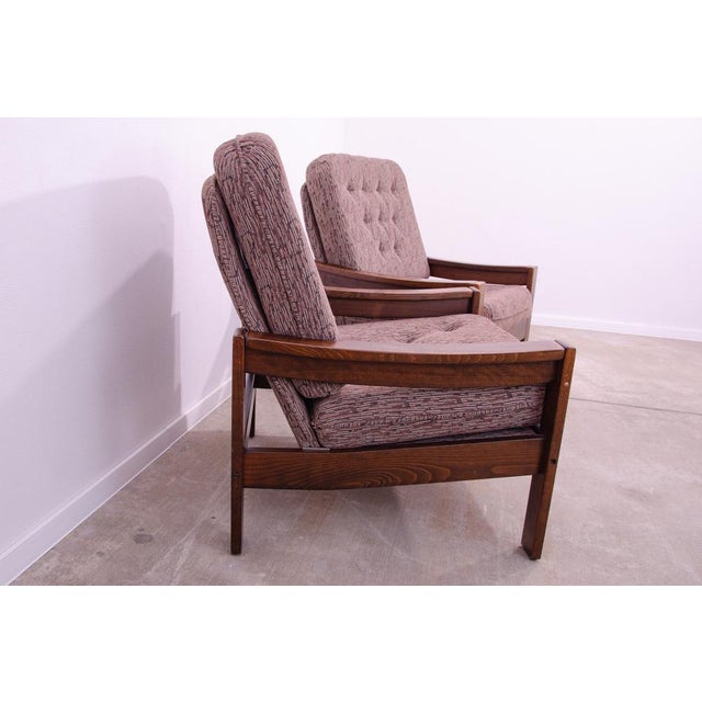 Set of Vintage Armchairs, Czechoslovakia, 1980s For Sale - Image 4 of 17