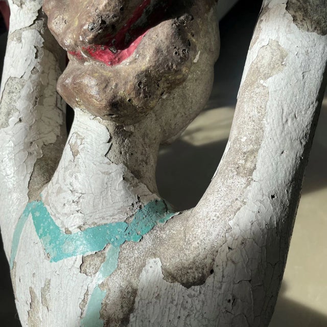 Blue Parisian Artist, Statue of a Ballerina, 20th Century, Concrete For Sale - Image 8 of 12