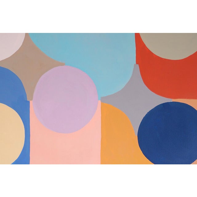 2020s 2026, Geometric Shapes Painting, Art Deco Diagramas, Acrylic Paint on Watercolor Paper, Vivid Tones by Natalia Roman For Sale - Image 5 of 8