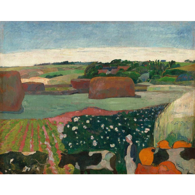 Paul Gauguin Haystacks in Brittany Giclee LTD Edition For Sale