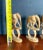 Wood Late 20th Century Hand Carved Wood Elephant Safari Napkin Rings—Boho Kitchen Made in Africa- Set of Six For Sale - Image 7 of 9