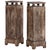 A stylish pair of contemporary cerused oak pedestals, designed with a strong, architectural presence and a refined rustic...