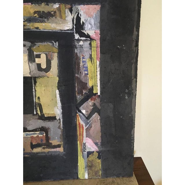 Ermete Lancini, Abstract Collage, 1960s, Mixed Media For Sale - Image 11 of 18