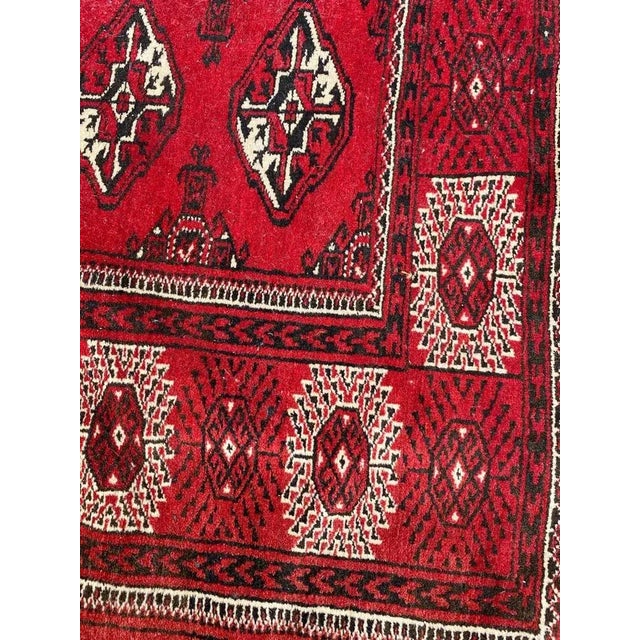 Textile Vintage Bokhara Afghan Rug, 1950s For Sale - Image 7 of 12
